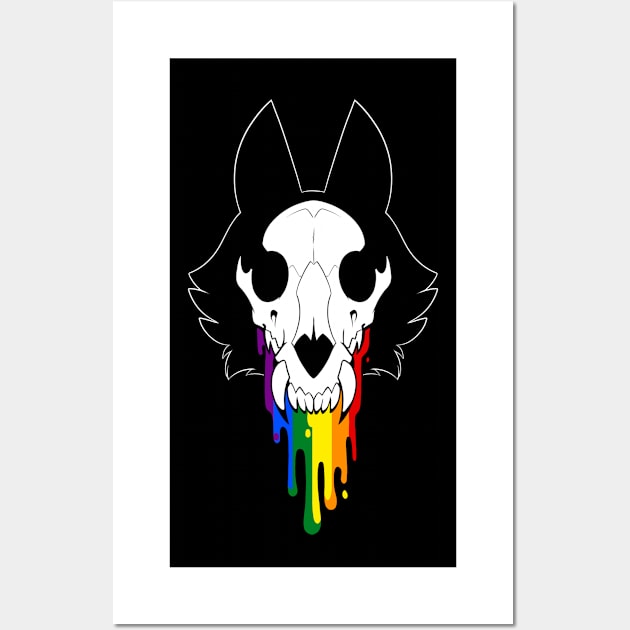 Skull Pride - Rainbow Wall Art by Jay Miller